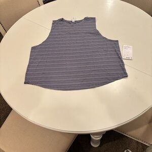 Athleta cloudlight striped muscle tank size 1x